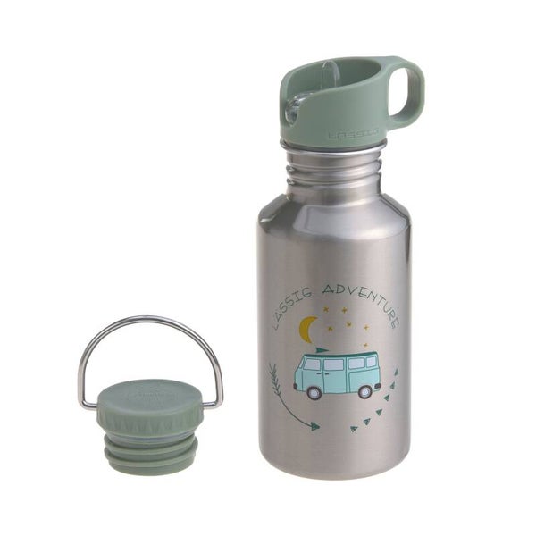 Edelstahl Kinder Trinkflasche 500 ml - Adventure, Bus