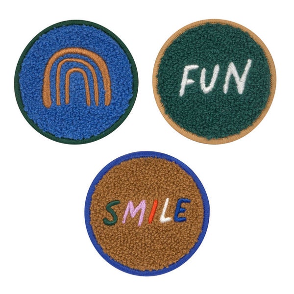 Patches 3er Set - Little Gang, Smile Fun