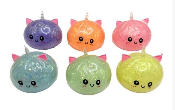 Mystery Dumpling Squishy Bun Glitzerkugeln Einhorn