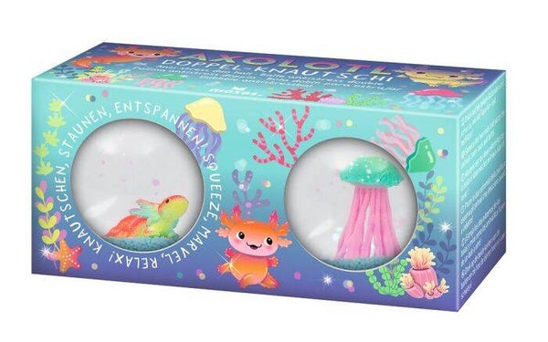 Axolotl Doppel-Knautschi pink