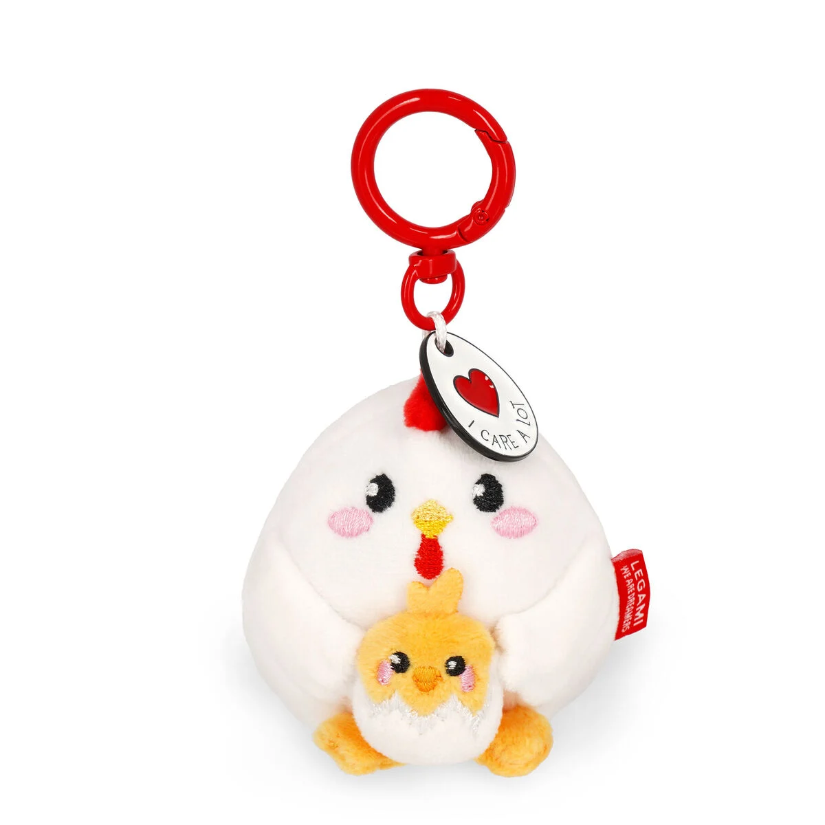 LEGAMI Plüsch-Schlüsselanhänger - Tiny Super Soft! Huhn