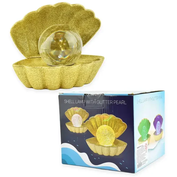 Sea Shell LED-Farbwechsel-Glitzer-Lampe