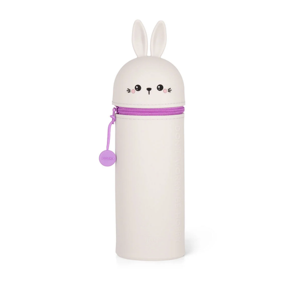 LEGAMI 2-in-1-Federmäppchen aus Silikon Bunny „Don’t Worry Be Hoppy“