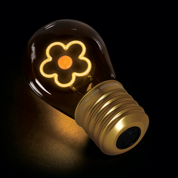 LEGAMI Deko-Tischlampe in Glühbirnenform - Daisy - Bulb Fiction