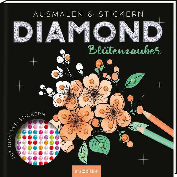 Diamond Blütenzauber Ausmalen & Stickern – mit Diamond Dots