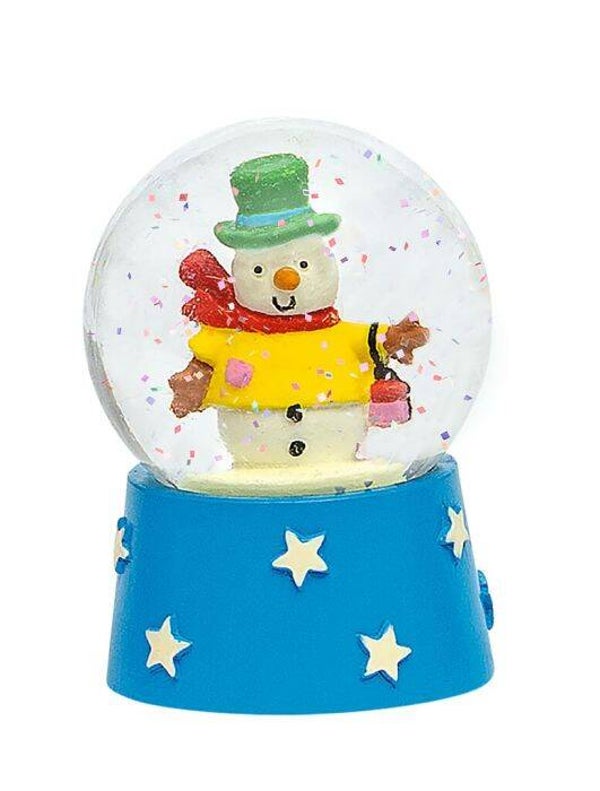 Nachtleuchtende Schneekugel Schneemann