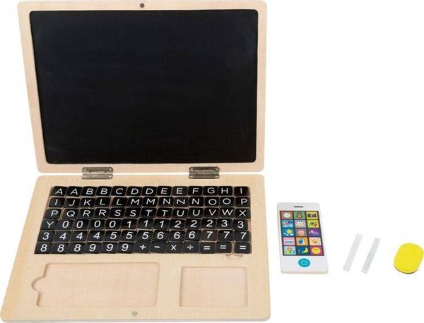 Small Foot   Holz-Laptop mit Magnet-Tafel