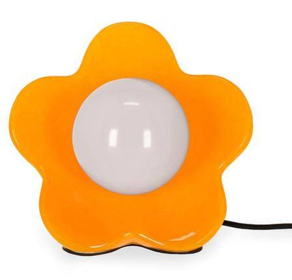 LEGAMI FLOWER POWER – LED-TISCHLEUCHTE, GLÄNZEND ORANGE | KRAWATTEN