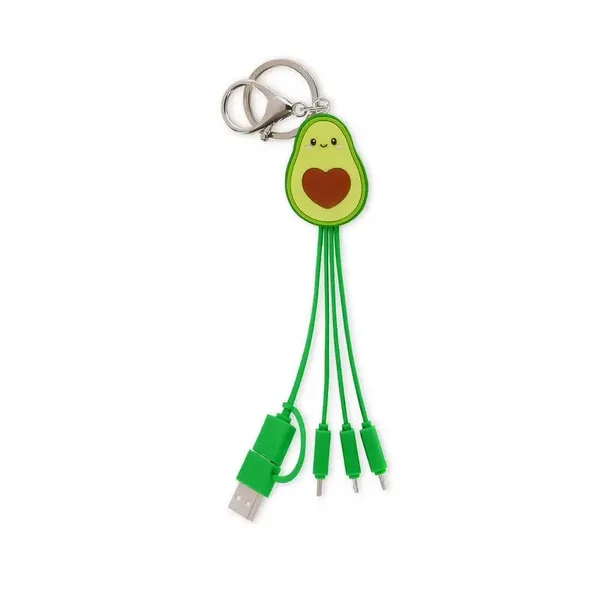 LEGAMI 6-in-1-Ladekabel mit Schlüsselanhänger Avocado - Link Up