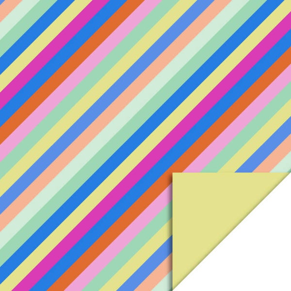 Multi Stripes Bright - Yellow - 70 cm x 200 cm