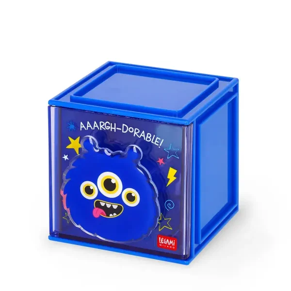LEGAMI Erweiterbare Schreibtischbox - Cutie Cube -Monster-
