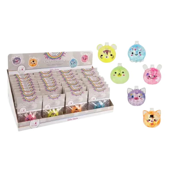 Tiny Pet Squeeze Kugeltierchen – Maltose Squishy Ø 4 cm 🐾💕