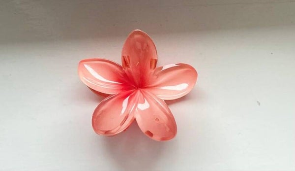 Oranje haar clip