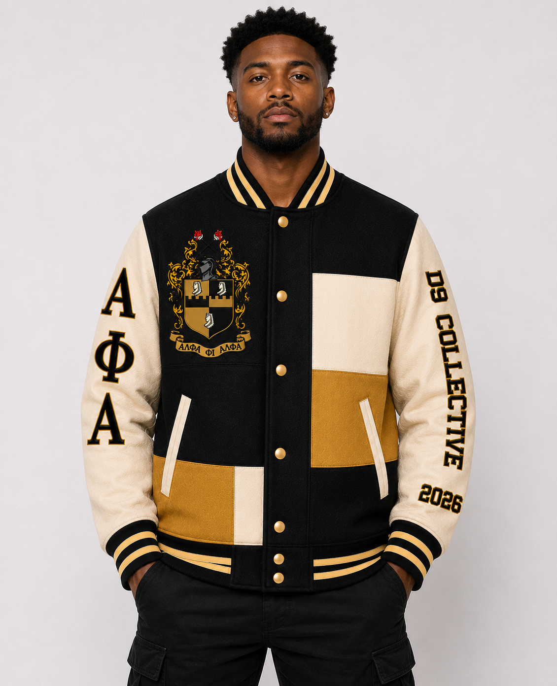 D9 Collective Founders Letterman Jacket – Alpha Phi Alpha Edition