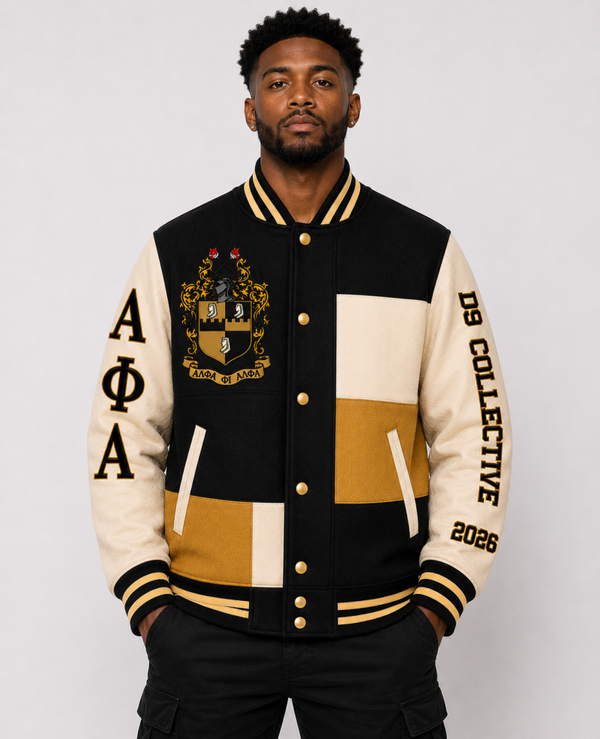 D9 Collective Founders Letterman Jacket – Alpha Phi Alpha Edition