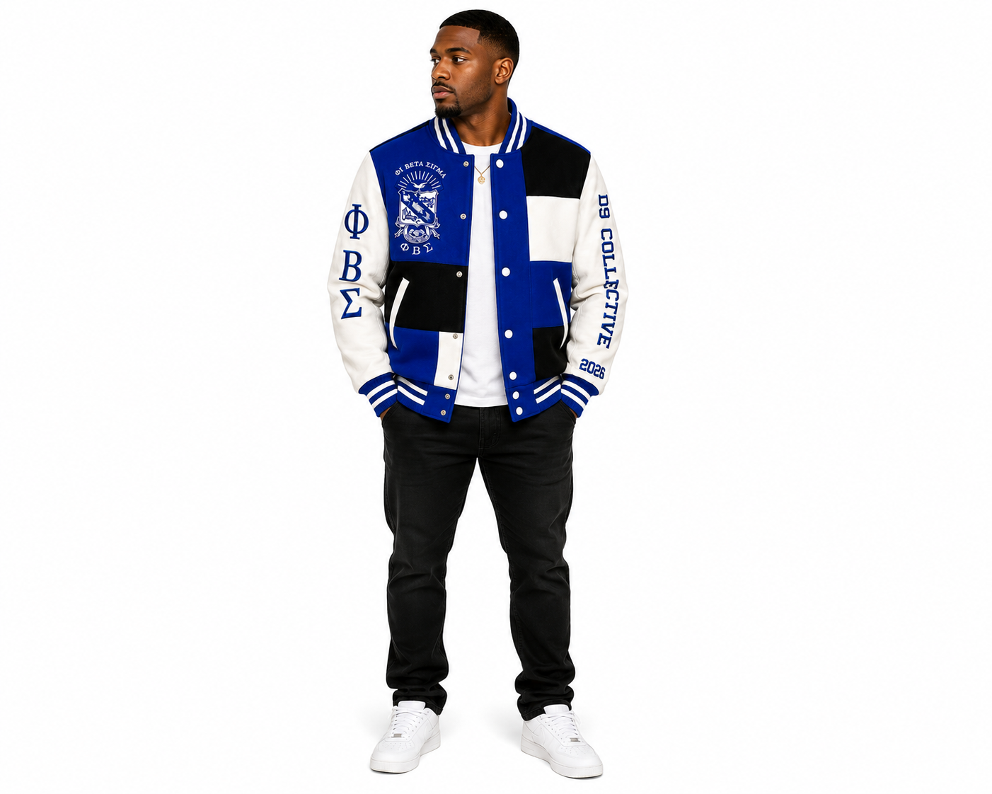 D9 Collective Founders Letterman Jacket – Phi Beta Sigma Edition