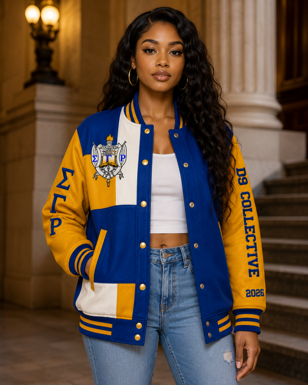 D9 Collective Founders Letterman Jacket – Sigma Gamma Rho Edition