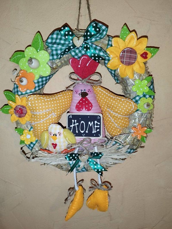 Couronne poule"home"❤️🐓🌲