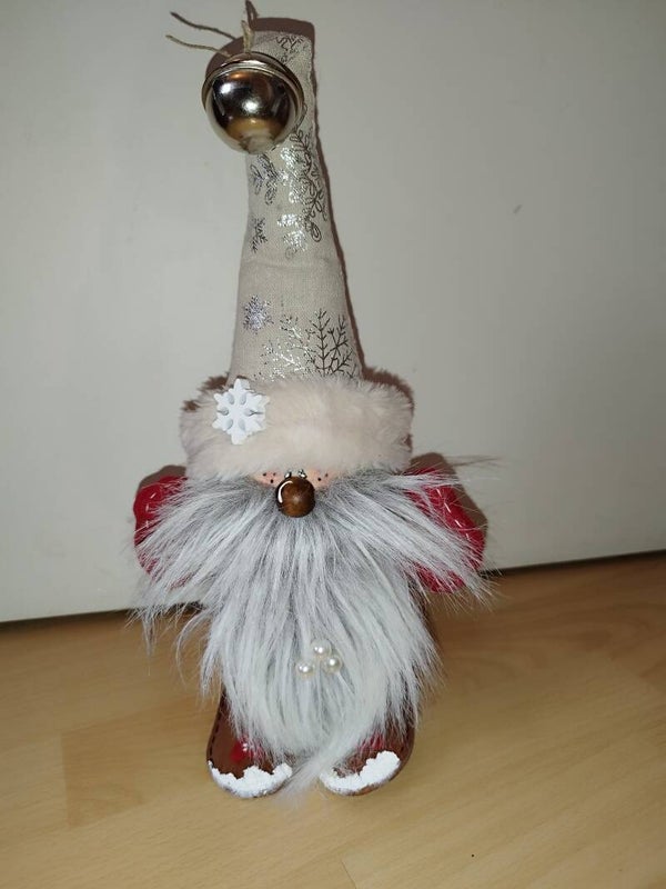 Pere noel blanc avec flocon ❤️🥨🌲