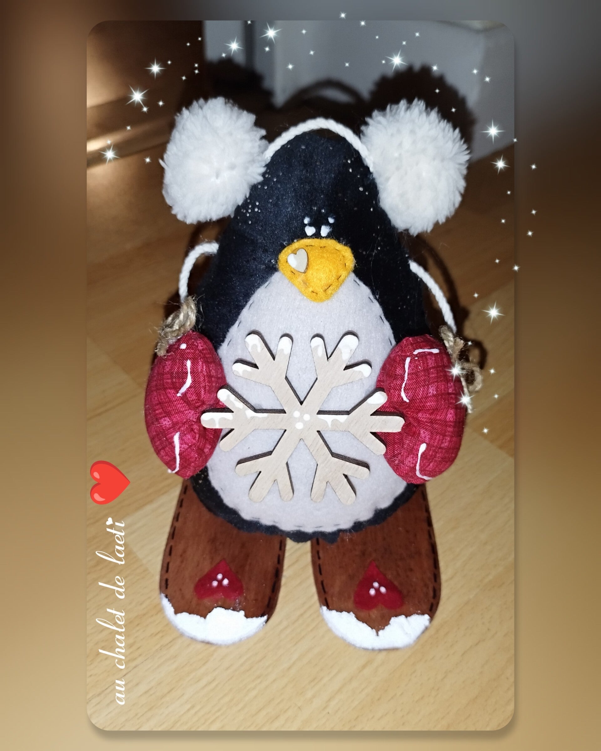 Pingouin sur ski ❤️🥨🌲