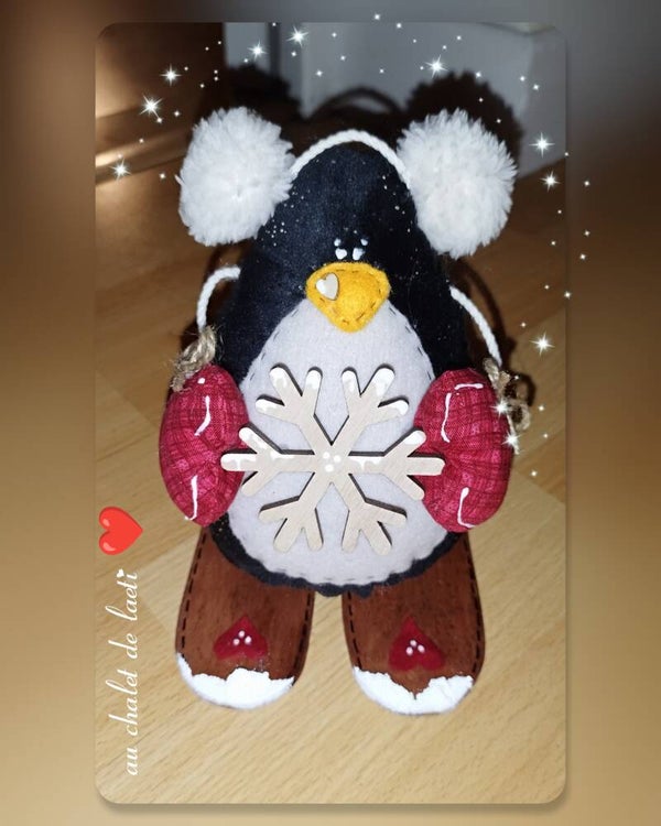 Pingouin sur ski ❤️🥨🌲