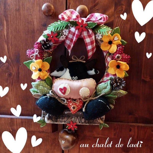 Couronne de vache "bienvenue"❤️🌼🌿