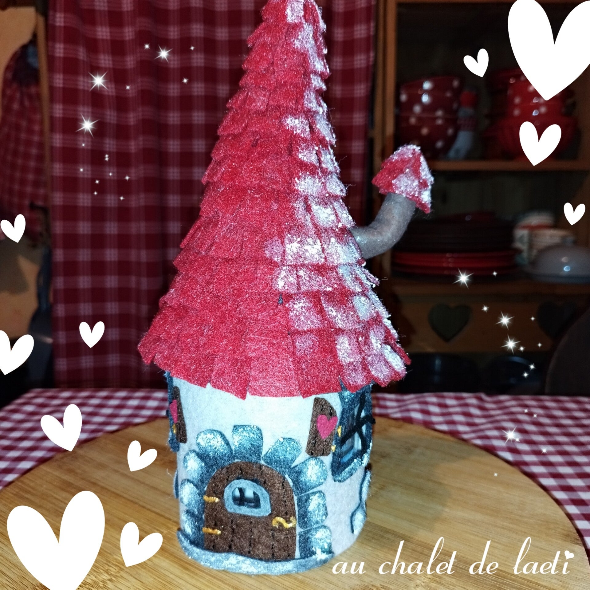 Photophore "chaumière de lutin" ❤️🥨🌲