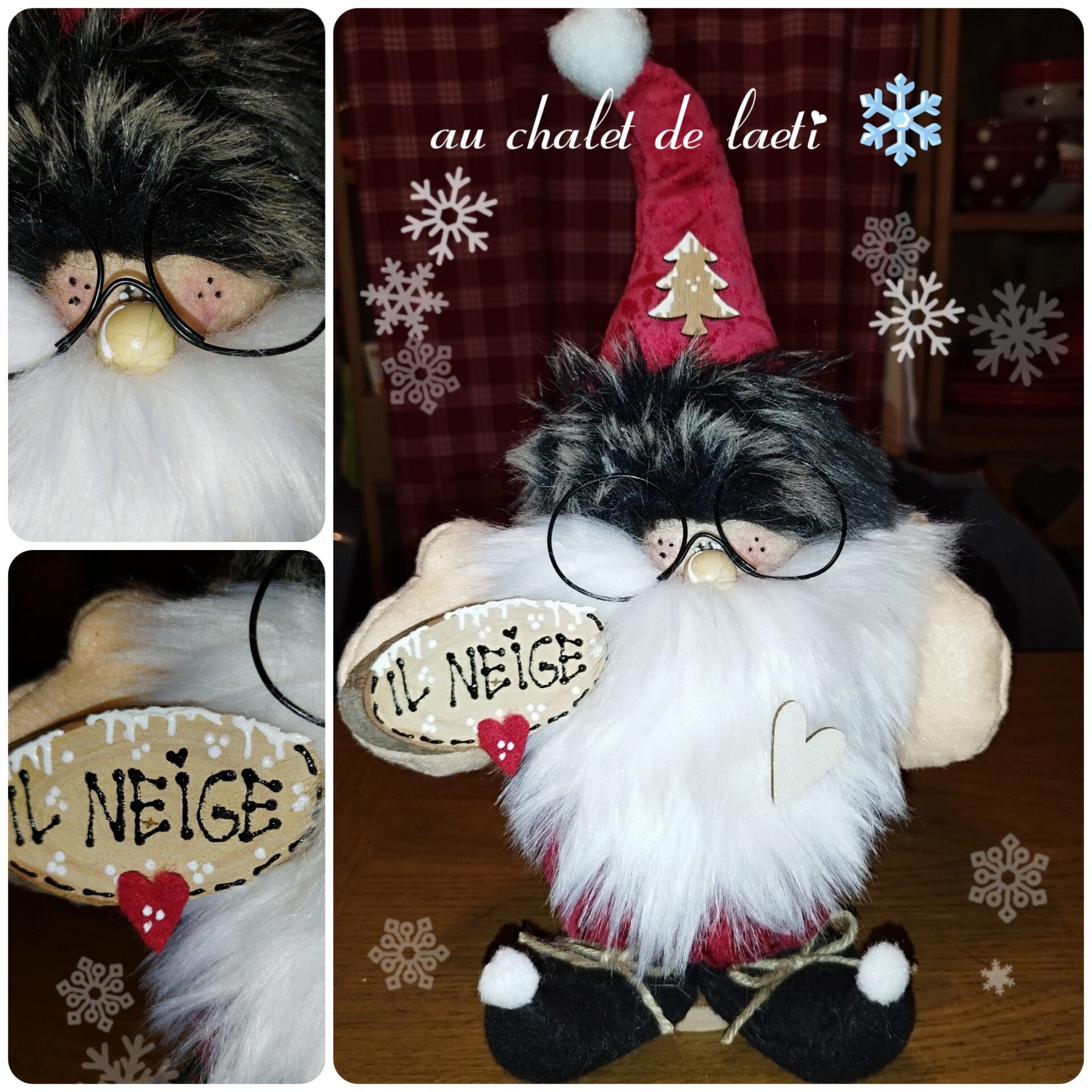 Lutin d'hiver"il neige"❄️❤️