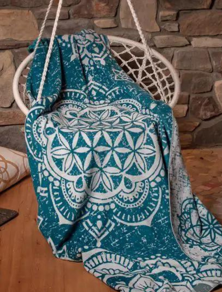 Kuscheldecke - Smaragd - Spirit of OM