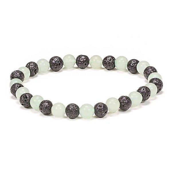 Lavastein/Aventurin - Armband elastisch