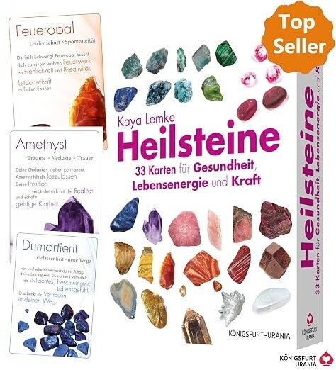 Heilsteine - 33 Karten für Gesundheit, Lebensenergie und Kraft