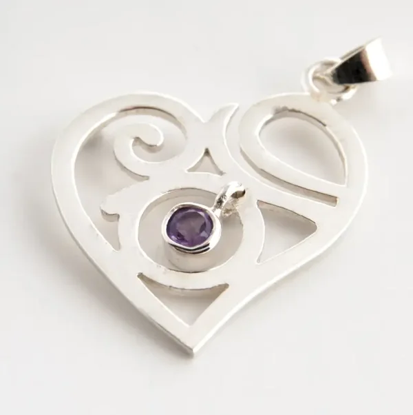 Anhänger Spirituelle Liebe - mit Amethyst
