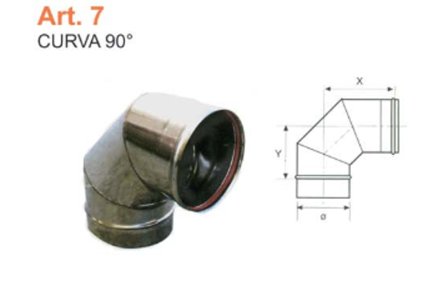 CURVA 90° dm 400