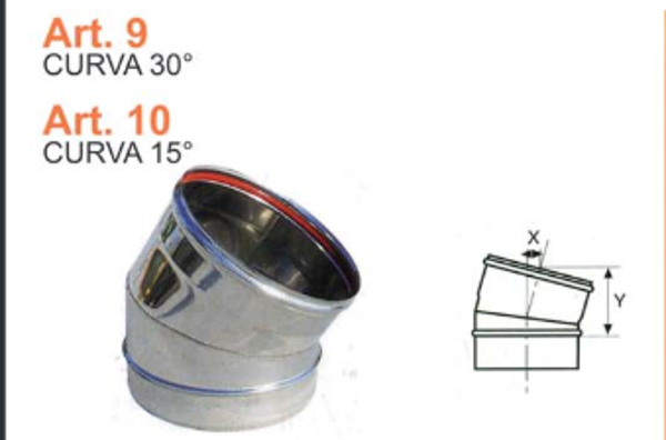 CURVA 30° o CURVA 15° dm 130