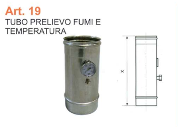 TUBO PRELIEVO FUMI E TEMPERATURA dm 180