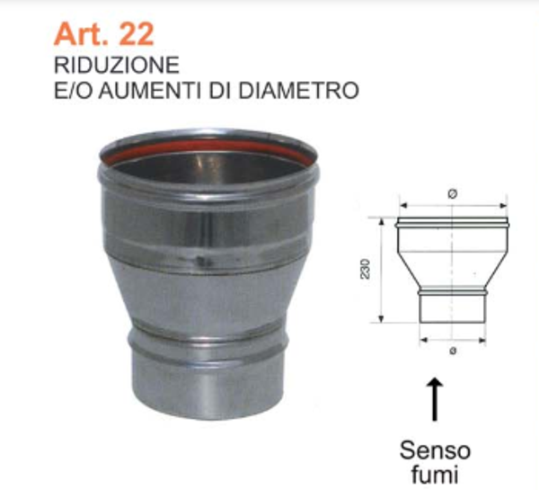 RIDUZIONE E\O AUMENTI DI DIAMETRO dm 230\400