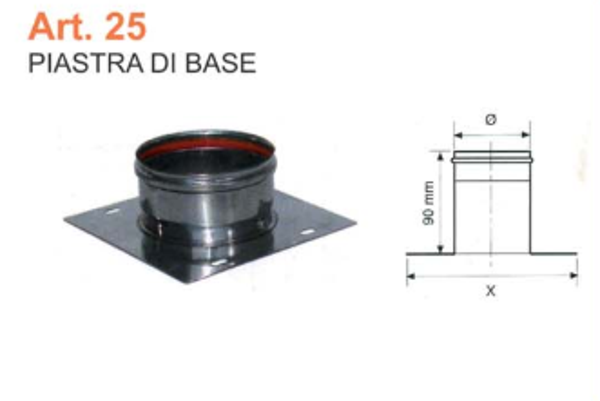PIASTRA DI BASE  dm 80