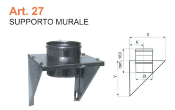 SUPPORTO MURALE dm 200