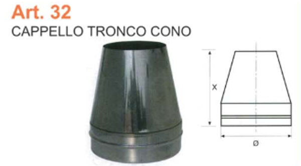 CAPPELLO TRONCO DI CONO dm 230