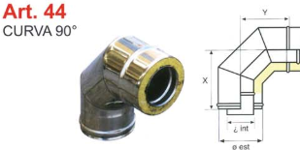 CURVA 90° 200\250