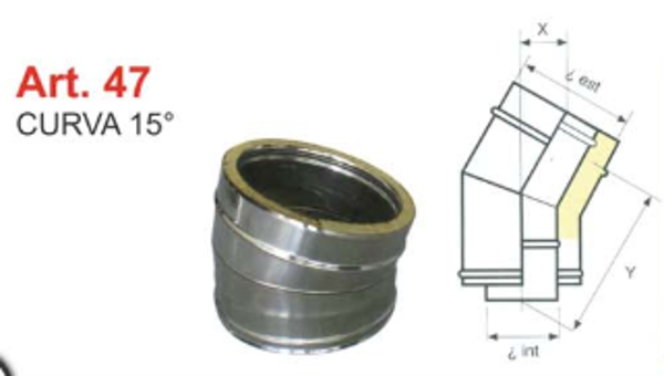 CURVA 15° 130\180