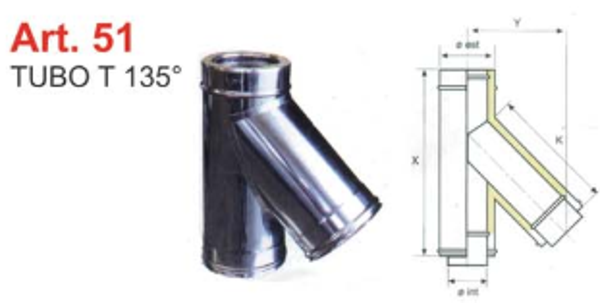 TUBO T 135° 130\180