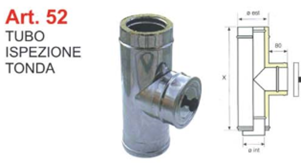 TUBO ISPEZIONE TONDA 80\130