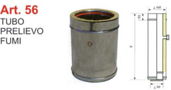 TUBO PRELIEVO FUMI 130\180