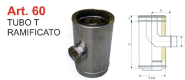 TUBO T RAMIFICATO 350\400\130