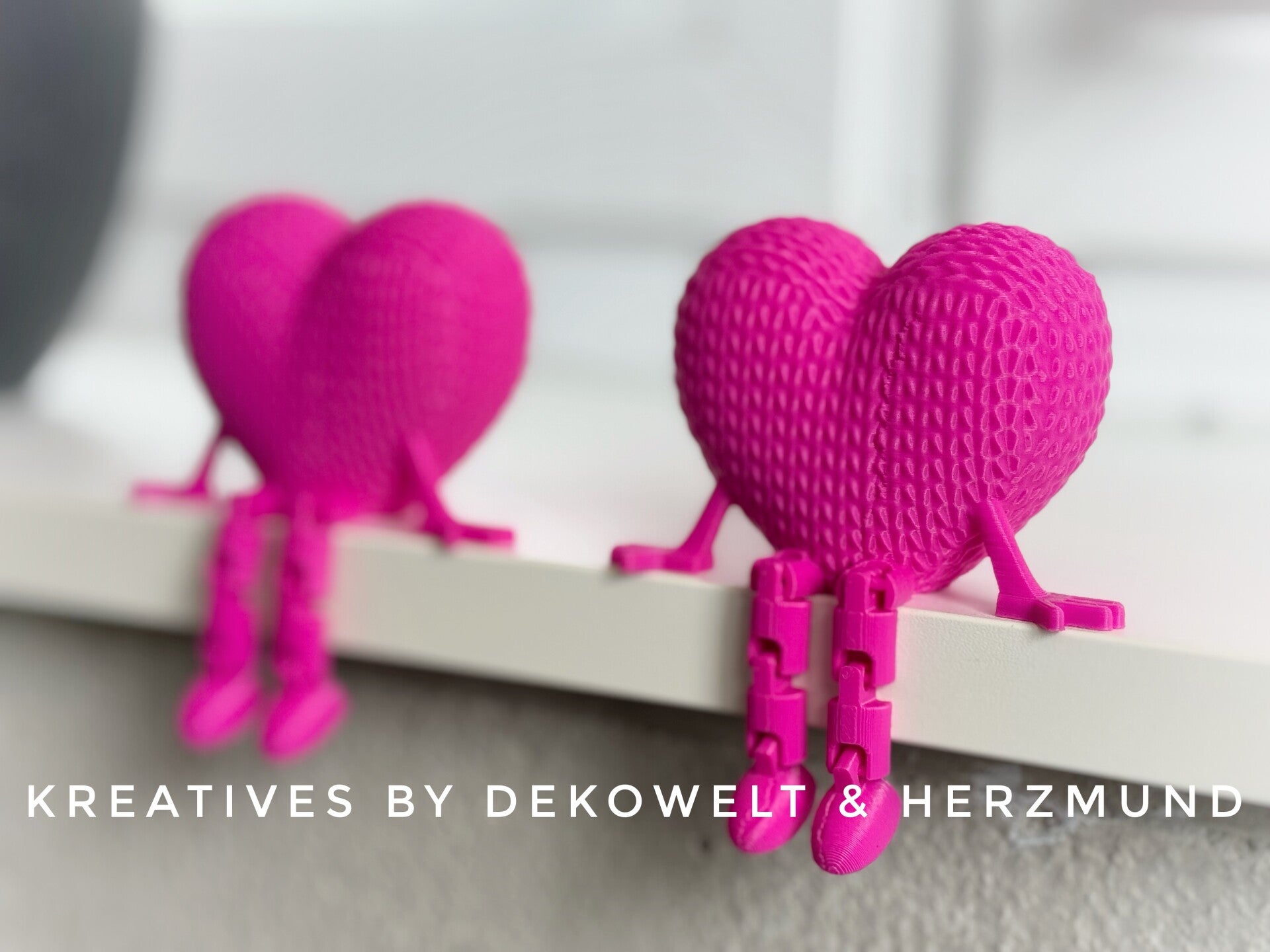 Geflochtenes Herz mit bewegbaren Beinen