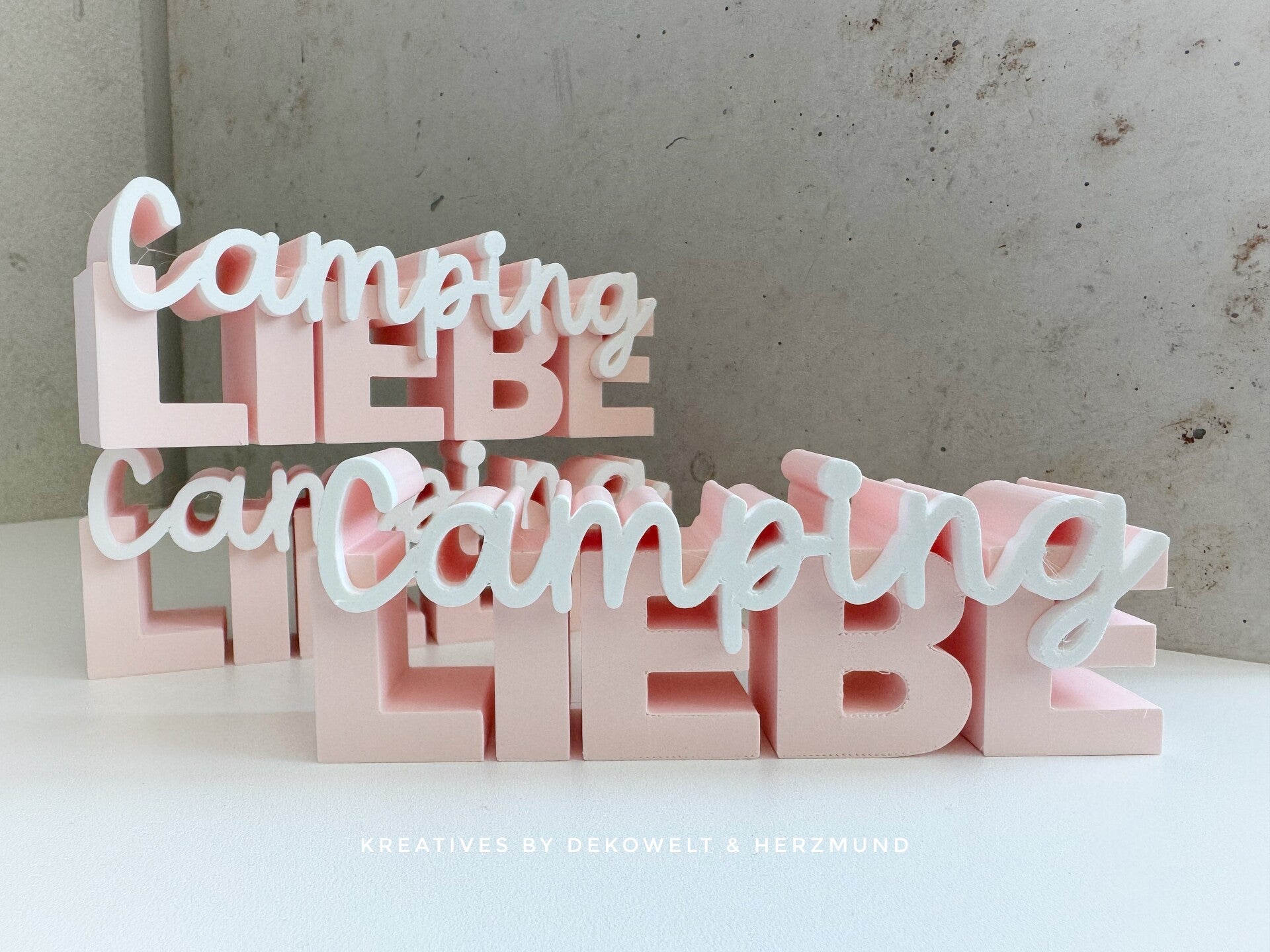 Schriftzug „CampingLiebe“