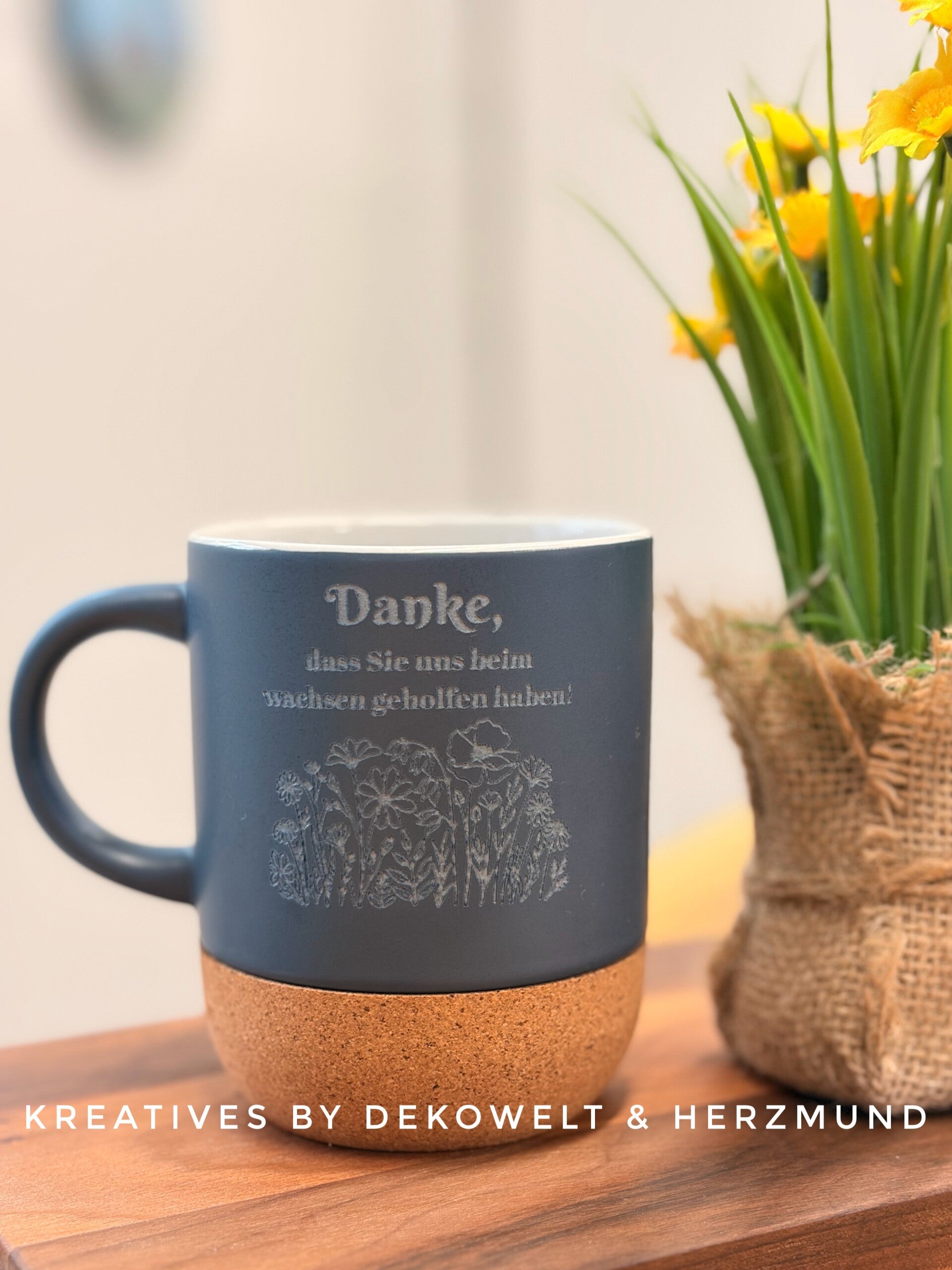 Kaffeetasse mit Henkel „wachsen“