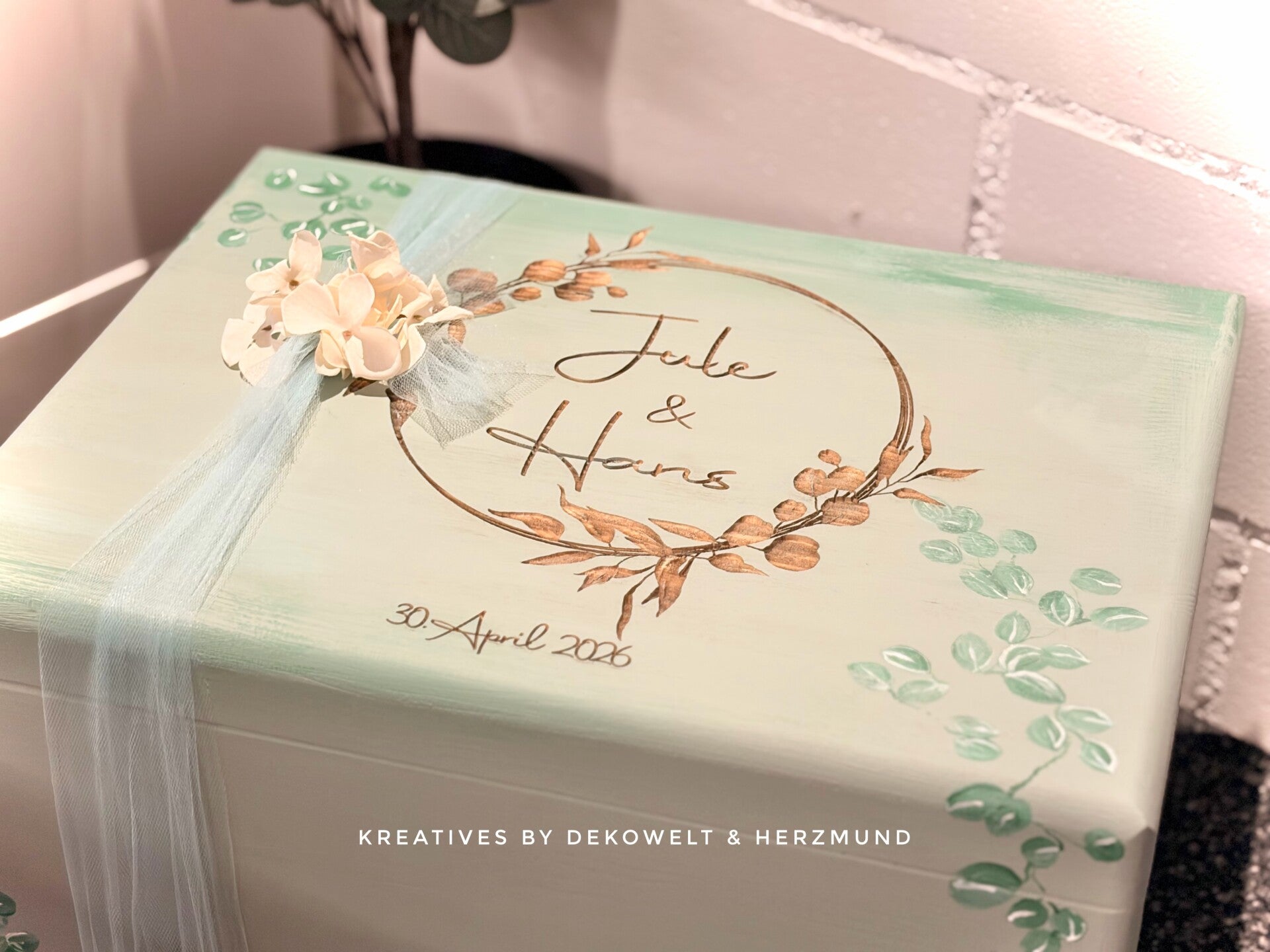 Erinnerungsbox handbemalt