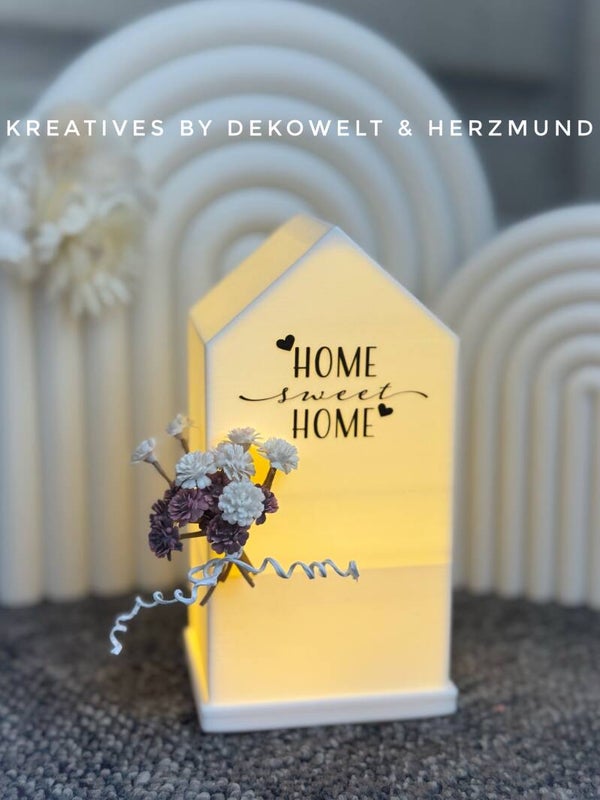 Leuchthaus mit Spruch